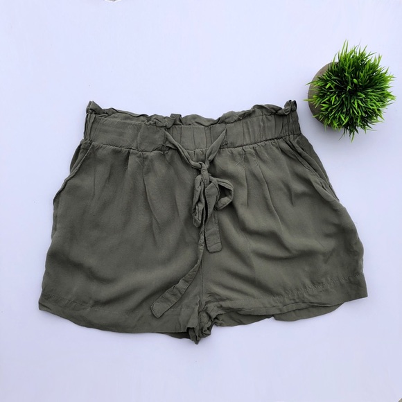 Pants - 🤩Army Green Paper Bag Shorts